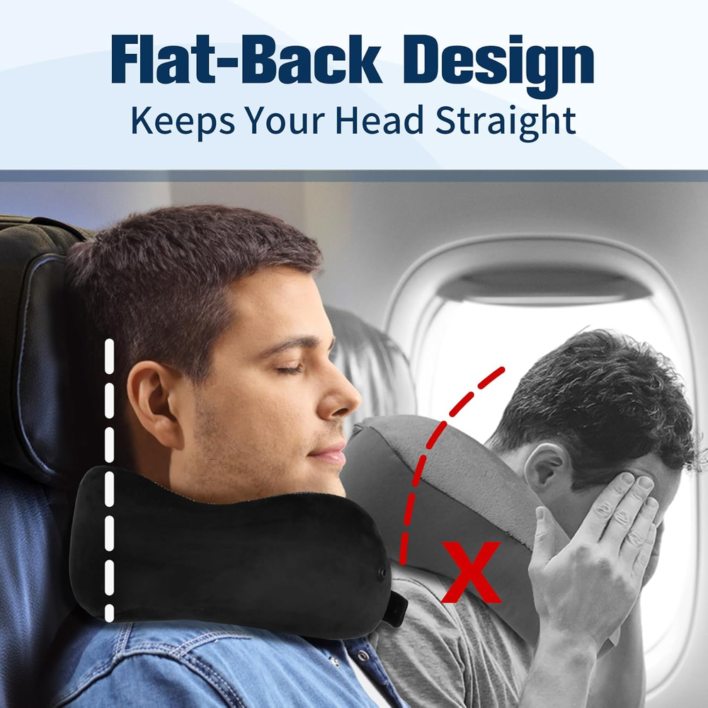 Travel Pillow for Airplane, Neck Pillow for Travel, Memory Foam Travel Neck Pill