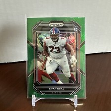 2022 Panini Prizm Green Evan Neal Rookie RC #367 New York Giants