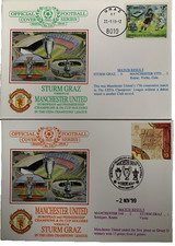 MANCHESTER UNITED V STURM GRAZ CHAMPIONS LEAGUE BOTH LEGS 1999 FIRST DAY COVERS