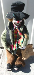 emmett kelly porcelain doll
