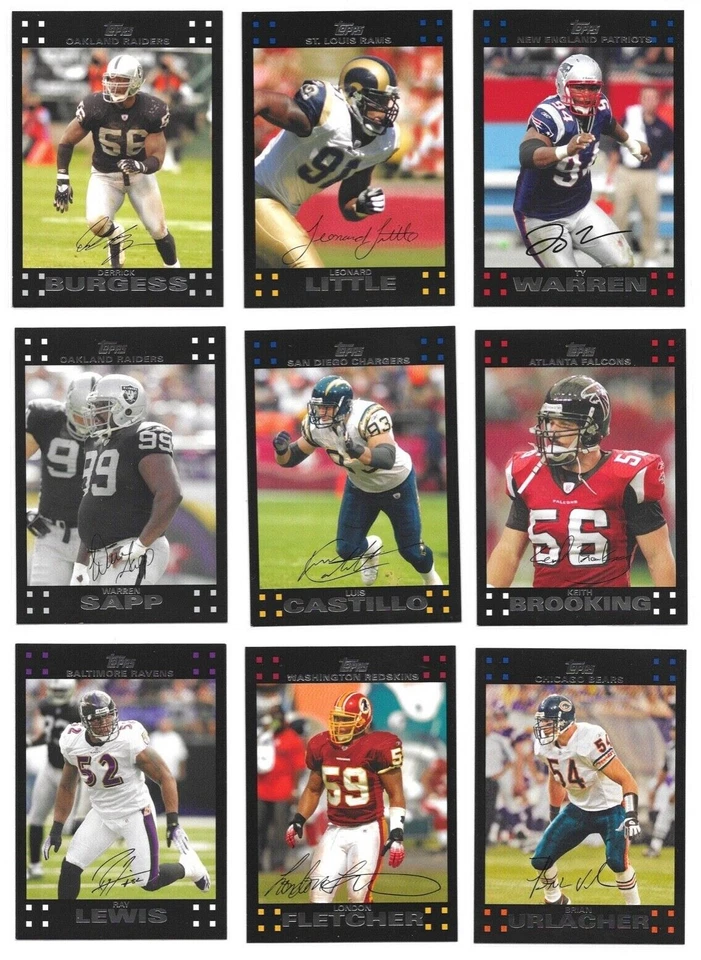 2007 Topps NFL Football Trading Cards / You Choose #s 251 - 440 / mb7 - Image 2 of 4