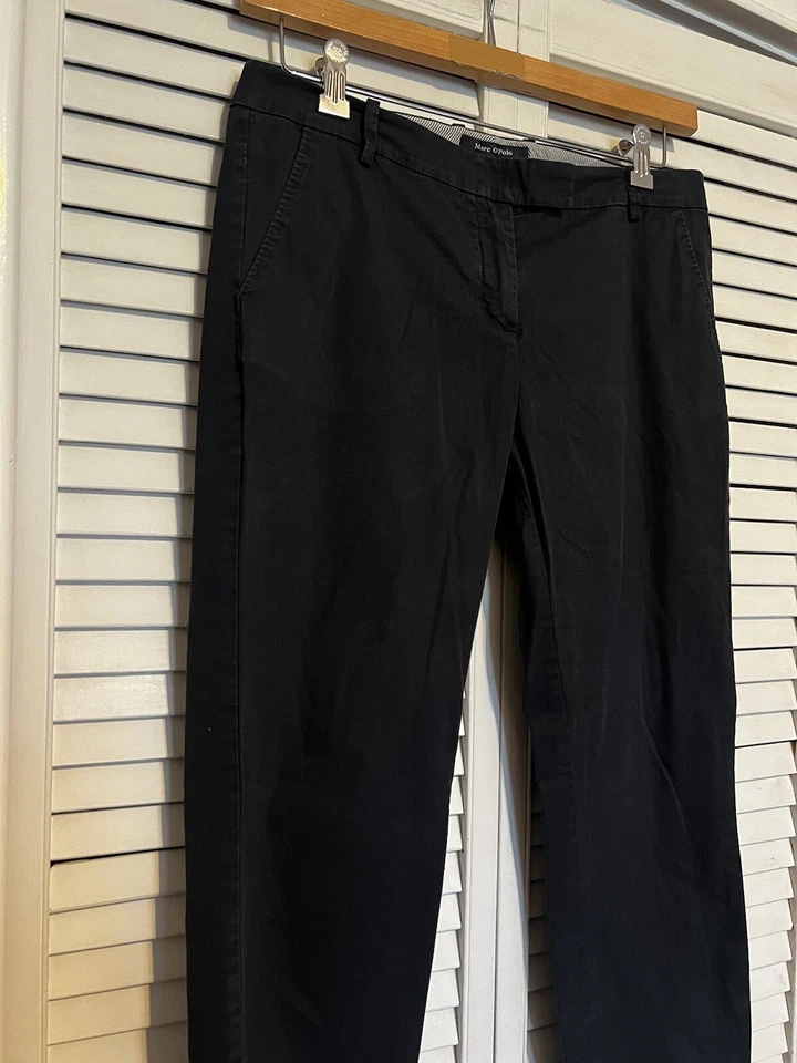 PANTALONES chinos elásticos tiro medio torne negros a medida MARC O’POLO para mujer talla 14 Foto 2 de 4
