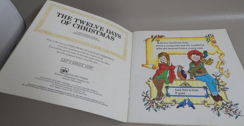 Twelve Days of Christmas A Little Golden Book & Record 254 Disneyland 1976 - Picture 7 of 10