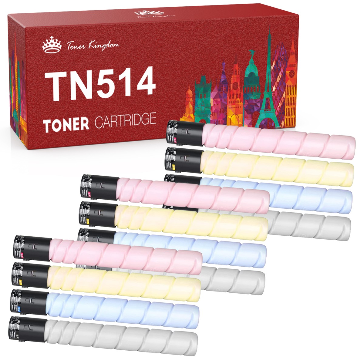 TN-514K TN-514C TN-514 TN-514Y For Bizhub C458 C558 C658 Toner 