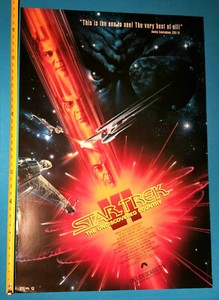 Star Trek VI: THE UNDISCOVERED COUNTRY 27 x 39 1/2 Poster Vivid Colors GREAT!