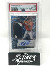 JOSE SIRI 2022 Panini Spectra Patch Auto RC 13/99 RPA PSA 8 #132 ASTROS