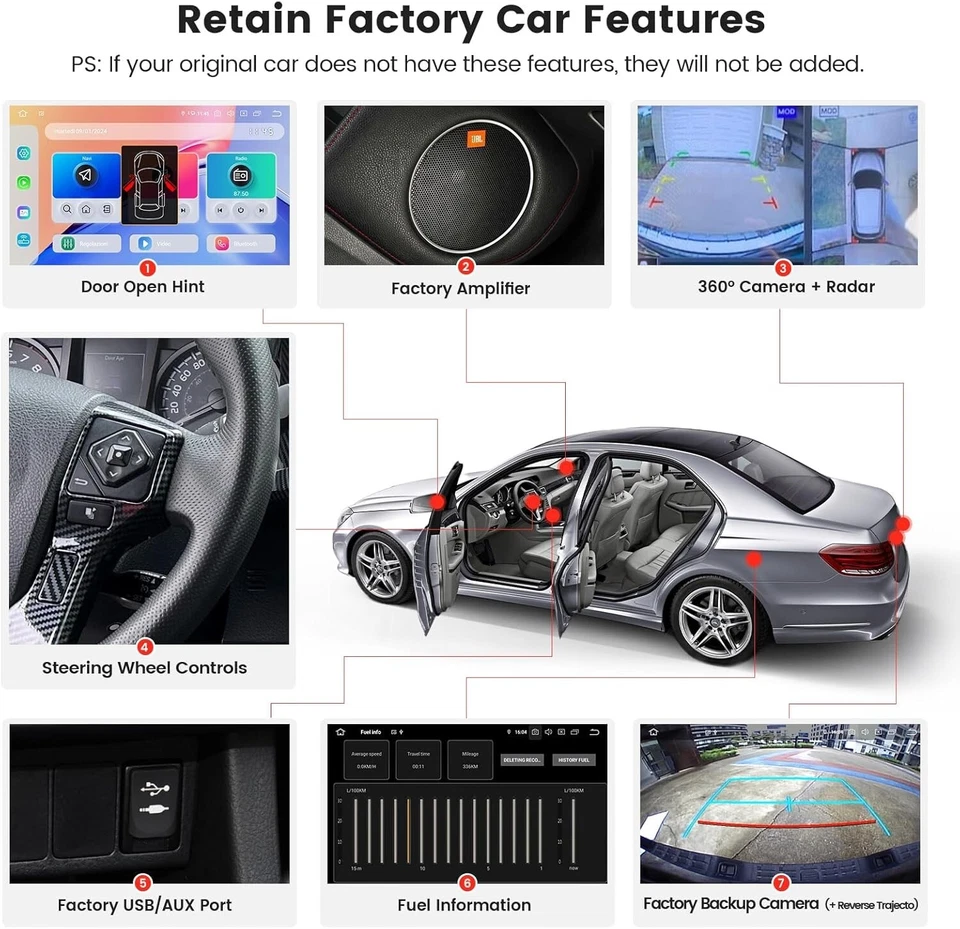 Dasaita Android 13 estéreo de coche para Toyota Tacoma 2015-2022 radio Carplay 6+64G Foto 4 de 4