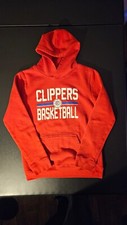 Los Angeles Clippers NBA Youth L 14-16 Red Pullover Hoodie Sweatshirt Basketball