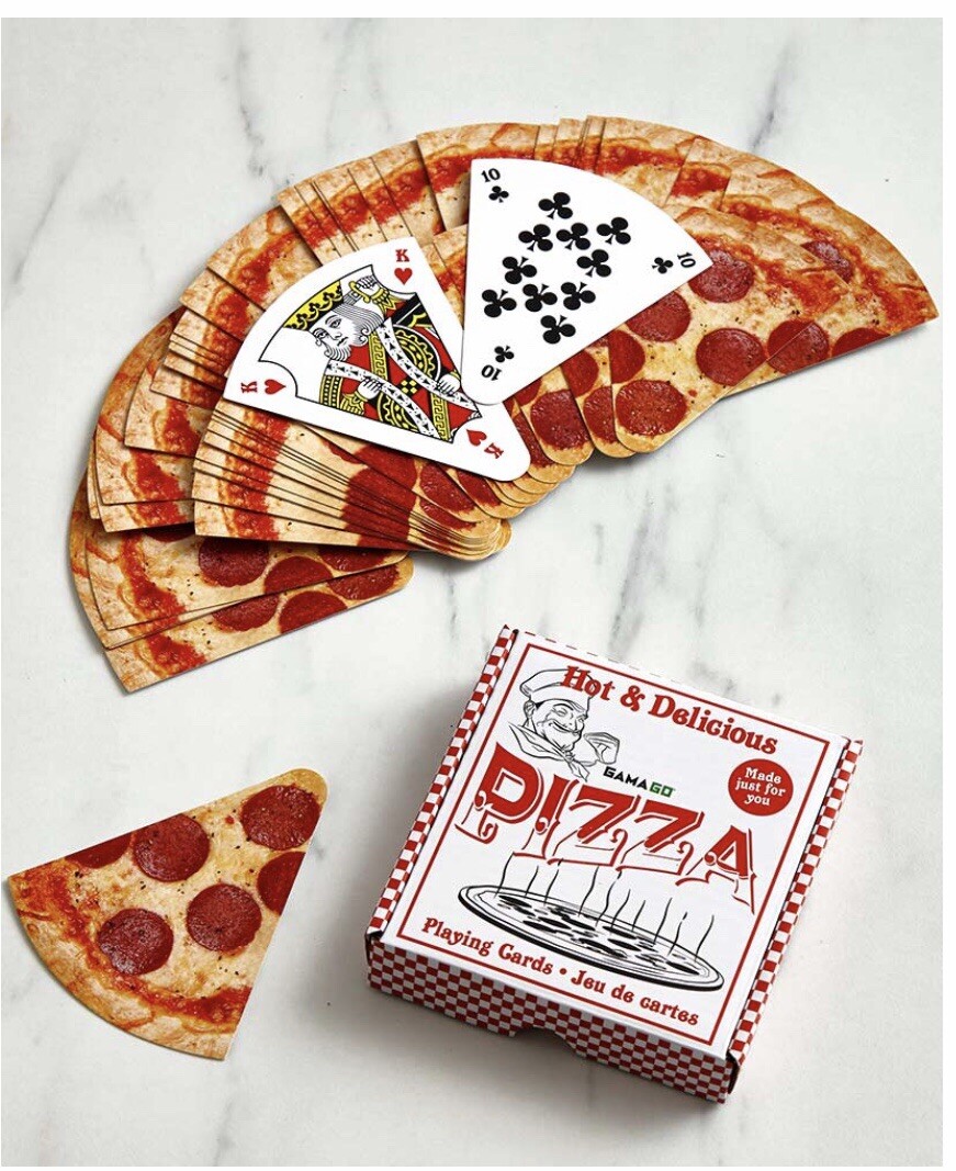 Playing Cards Shaped In Pizza Slices Poker Crazy Eights Fun eBay