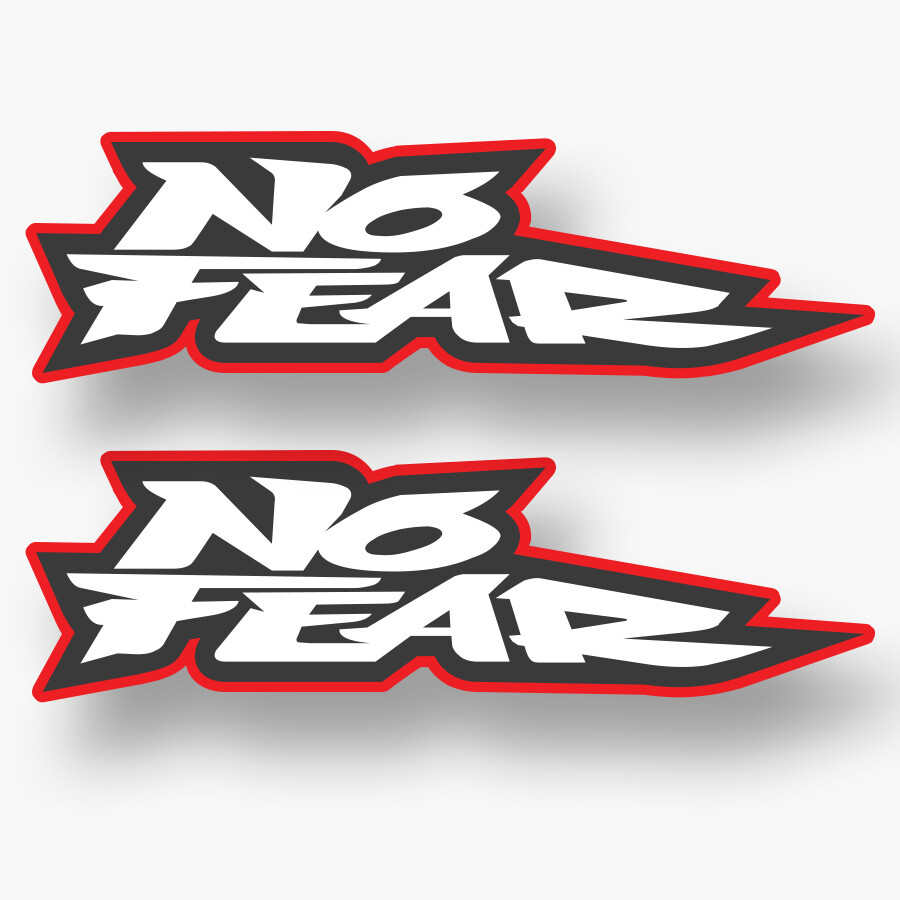 no fear classic emblemz window decal for sale online ebay 2x no fear sticker decal vinyl window laptop car truck logo wall red