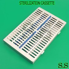 PREMIUM GRADE STERILIZATION CASSETTE 11" x 7" HOLD UP TO 20 SURGICAL DENTAL INST