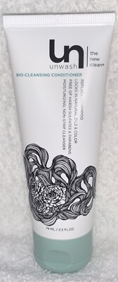 UN Unwash BIO-CLEANING CONDITIONER Moisturizing Locks Oils Color 2.5 oz/74mL New