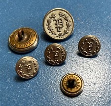 6 Antique Police Service Uniform Buttons N Snellenburg &Co Philadelphia