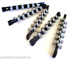 5 GOLIATH INDUSTRIAL 1/2" ABS DOUBLE SIDED SOCKET RAIL HOLDER ORGANIZER SR12DS