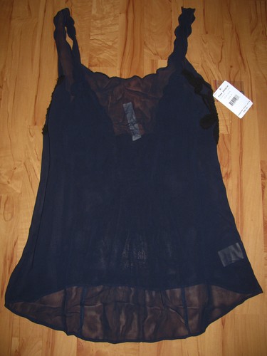 ¡NUEVO! CAMISA CAMISETA SIN MANGAS FREE PEOPLE Transparente con Aplique BÚSQUEDA XS M L $98 - Imagen 14 de 18