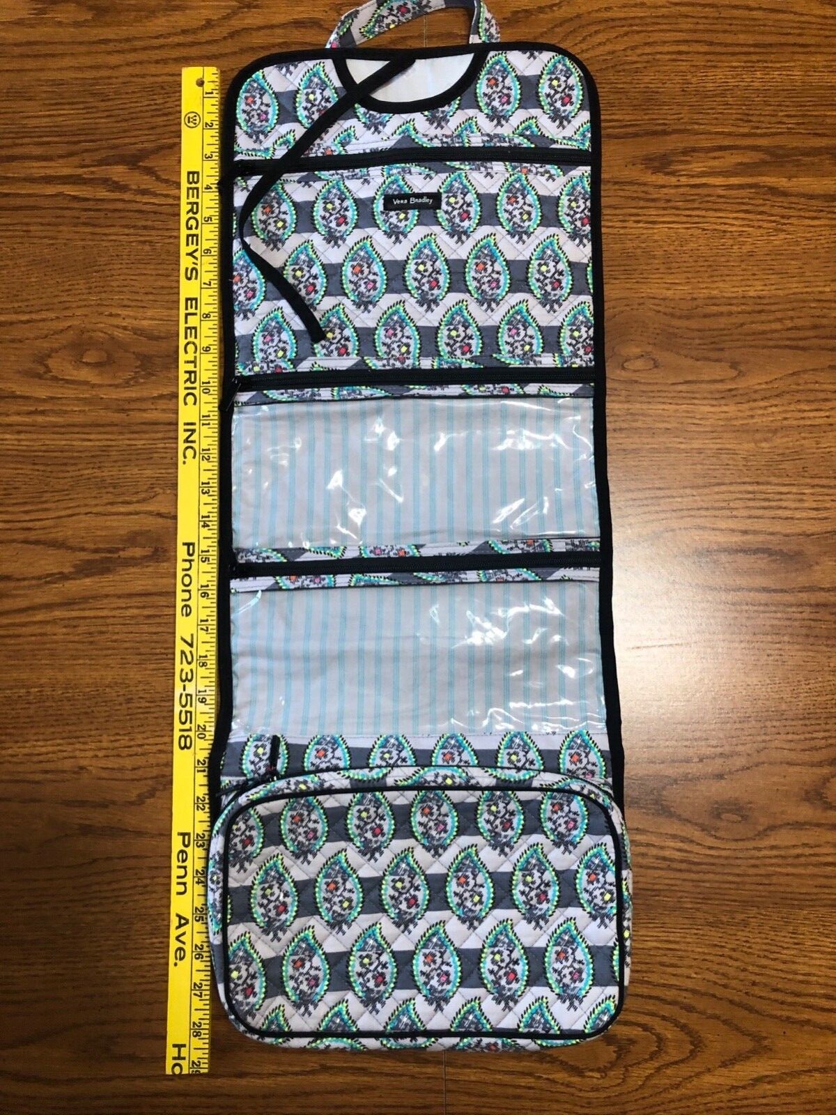 Vera Bradley Hanging Folding Travel Cosmetic Organize… Gem