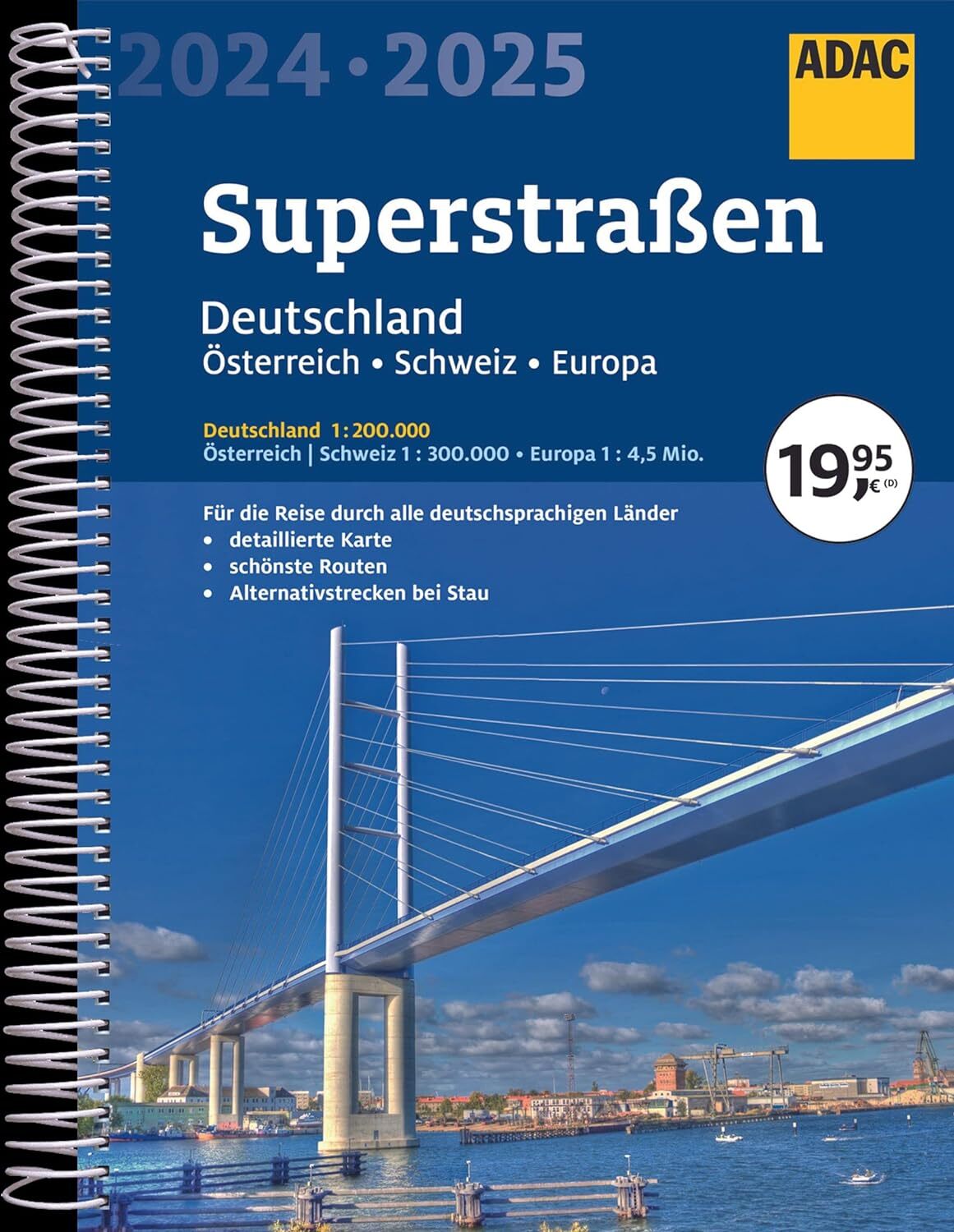 9783826422959 ADAC Superstraßen 2024/2025 Deutschland 1:200.000...pa 1:4,5 Mio.