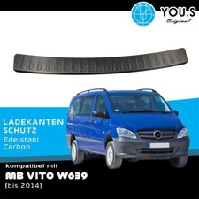 YOU.S Ladekantenschutz Carbon Edelstahl für Mercedes-Benz Vito W639 bis Bj. 2014