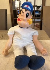 Vintage 15 Rare King Features Stying Popeye Doll Cloth body rubber head arms