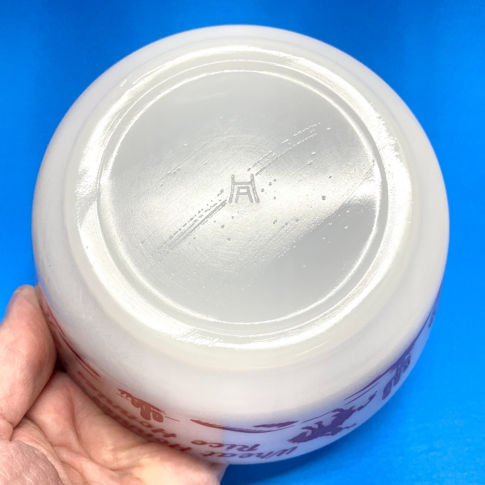 VTG 50s Ranger Joe Round Up 3PC Breakfast Set Hazel Atlas Milk Glass Mug & Bowls