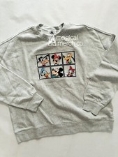 Disney Parks Mickey Mouse  Friends Embroidered Pullover Sweater Sweatshirt XXL