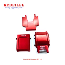 KEBEILEE CNC Aluminum7075 Skid Plate Set&Crash Structur For LOSI Promoto MX 1:4