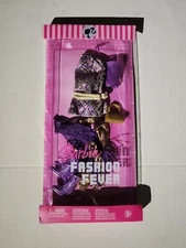 Mattel Barbie 2006 Fashion Fever Clothing Halter Top Leather Pants Scarf NIB