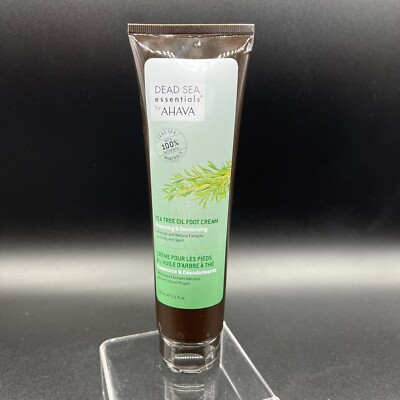 AHAVA Tea Tree Oil Foot Cream Special Size 5.1 fl.oz Beauty Home Spa New Sealed