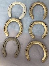 Glitter And Gold Horseshoes,lot Of 8