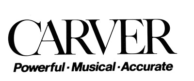 CARVER OWNER'S MANUALS - ORIGINAL