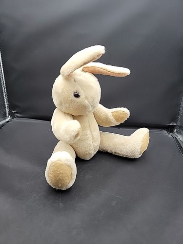 Carter's Classics Tan Bunny Jointed Rabbit Vintage Toy 12" Plush Stuffed Animal - Picture 5 of 12