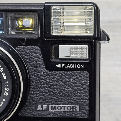 Untested Minolta Hi-Matic AF2-M 35mm Film Camera Black Vintage AF