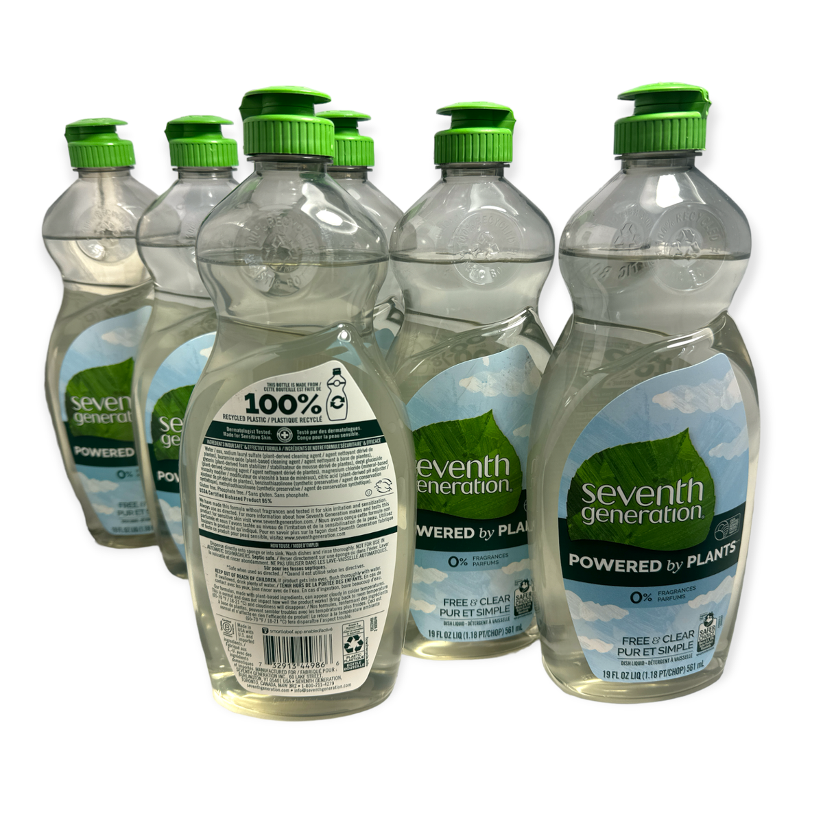 Seventh Generation Powered By Plants Free Clear Dish Liquid 19oz