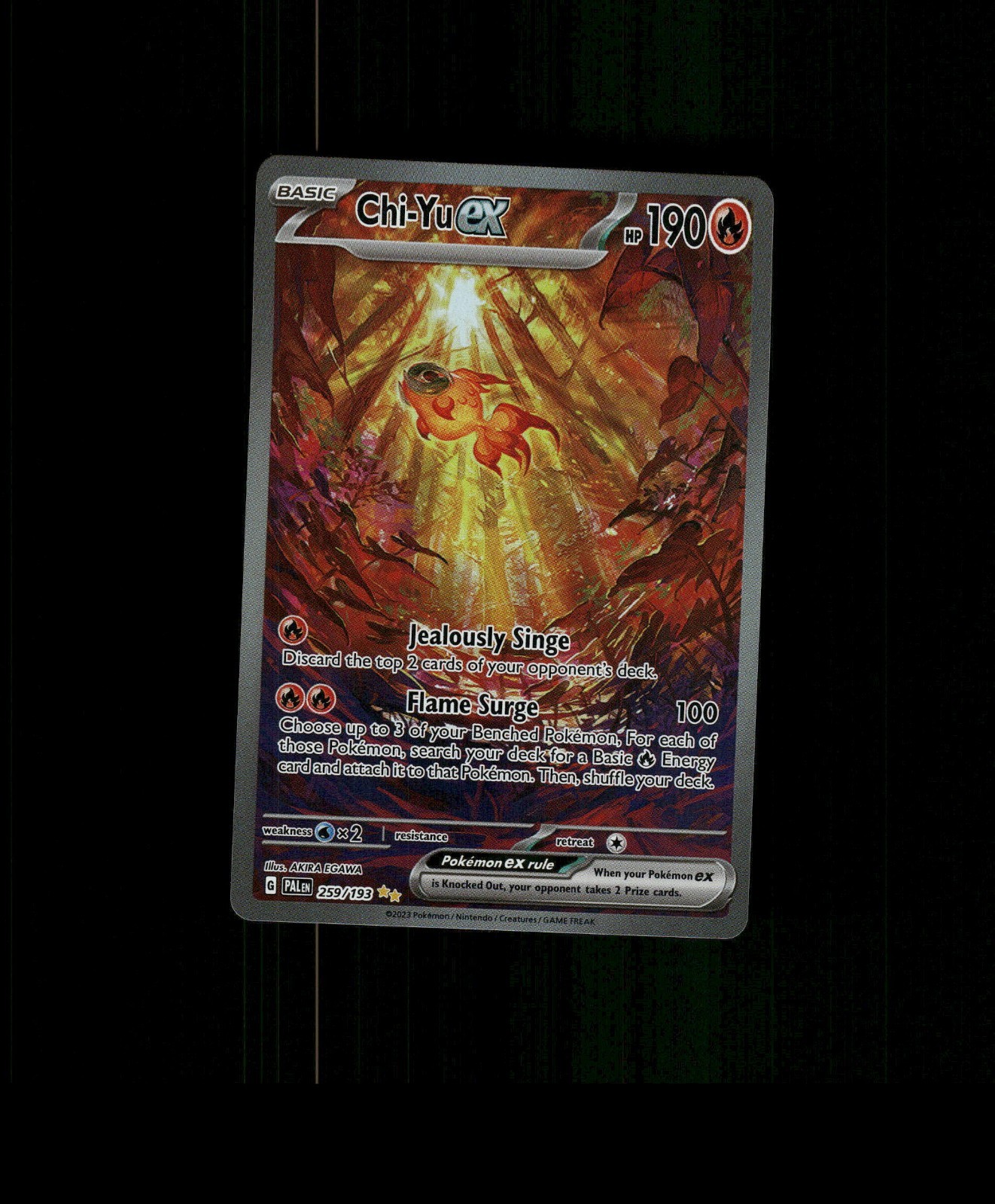 FAN-ART READ DESCRIPTION BELOW HOLO Chi-yu Card Chi-yu Pokemon Card   p2