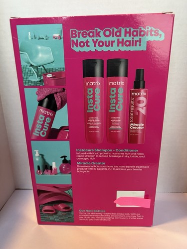 Juego de 3 piezas Matrix INSTA CURE - Champú; Acondicionador; Miracle Creator - Imagen 2 de 2