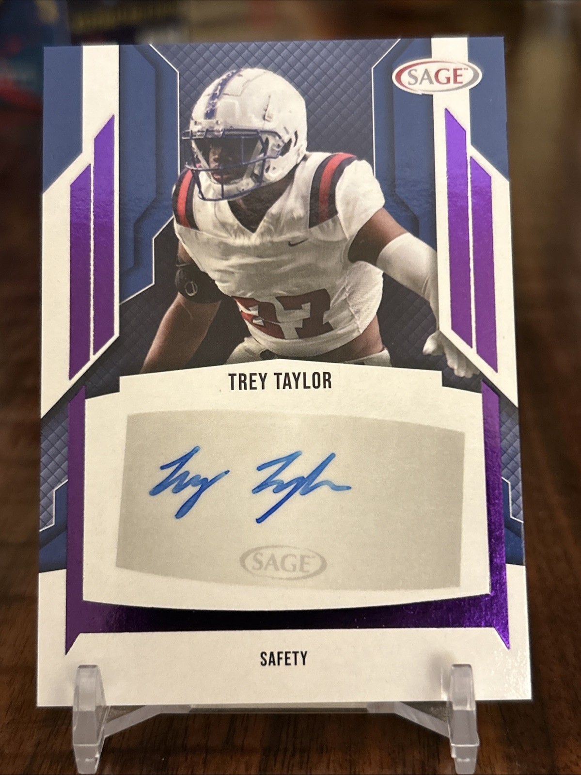 2024 Trey Taylor Sage High Number Auto Rookie RC A-TT2