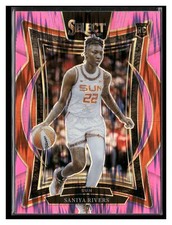 2025 Panini Select WNBA Saniya Rivers Pink Shock Rookie #52