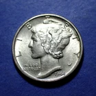 1944 Mercury Dime  BU