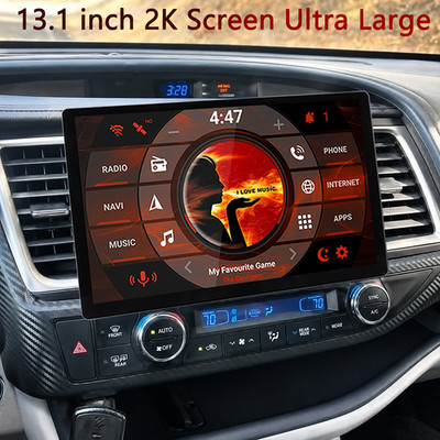 13.1'' 2K 4+64GB Stereo Radio For Toyota Highlander 2014-2019 Android 15 Carplay