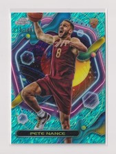 2023-24 Topps Chrome Cosmic #200 Pete Nance Aqua Equinox Refractors #/149