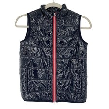 Calvin Klein Kids Youth Size 7 Black Shiny Puffer Vest