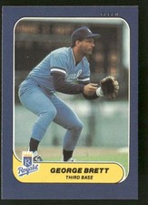George Brett 1986 Fleer Classic Miniatures #1 Kansas City Royals