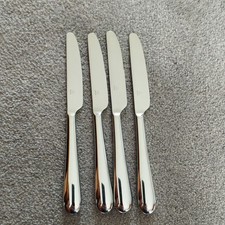 4 Alessi Nuovo Milano Dessert Knives 19.3cm Stainless Steel vgc