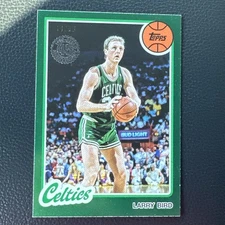 Larry Bird 1980-81 Green Foil 2025/26 Topps #11/99 Basketball  #80BK-1 Celtics