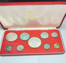 1974 Bahamas Proof Coin Set 2 Coins 925 silver  73 g & 2 Coins 800 silver 28g