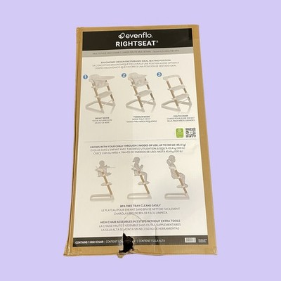 Evenflo RightSeat Multi-Stage High Chair - Sea Salt White #DB5875