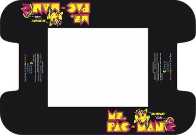 Ms Pac Man Arcade Cocktail Underlay Style B Artwork Sticker Decal