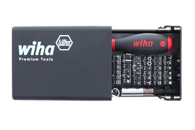 Wiha Bits Collector Security Bits & Magnetic Bit Holder Set, 39 Pieces