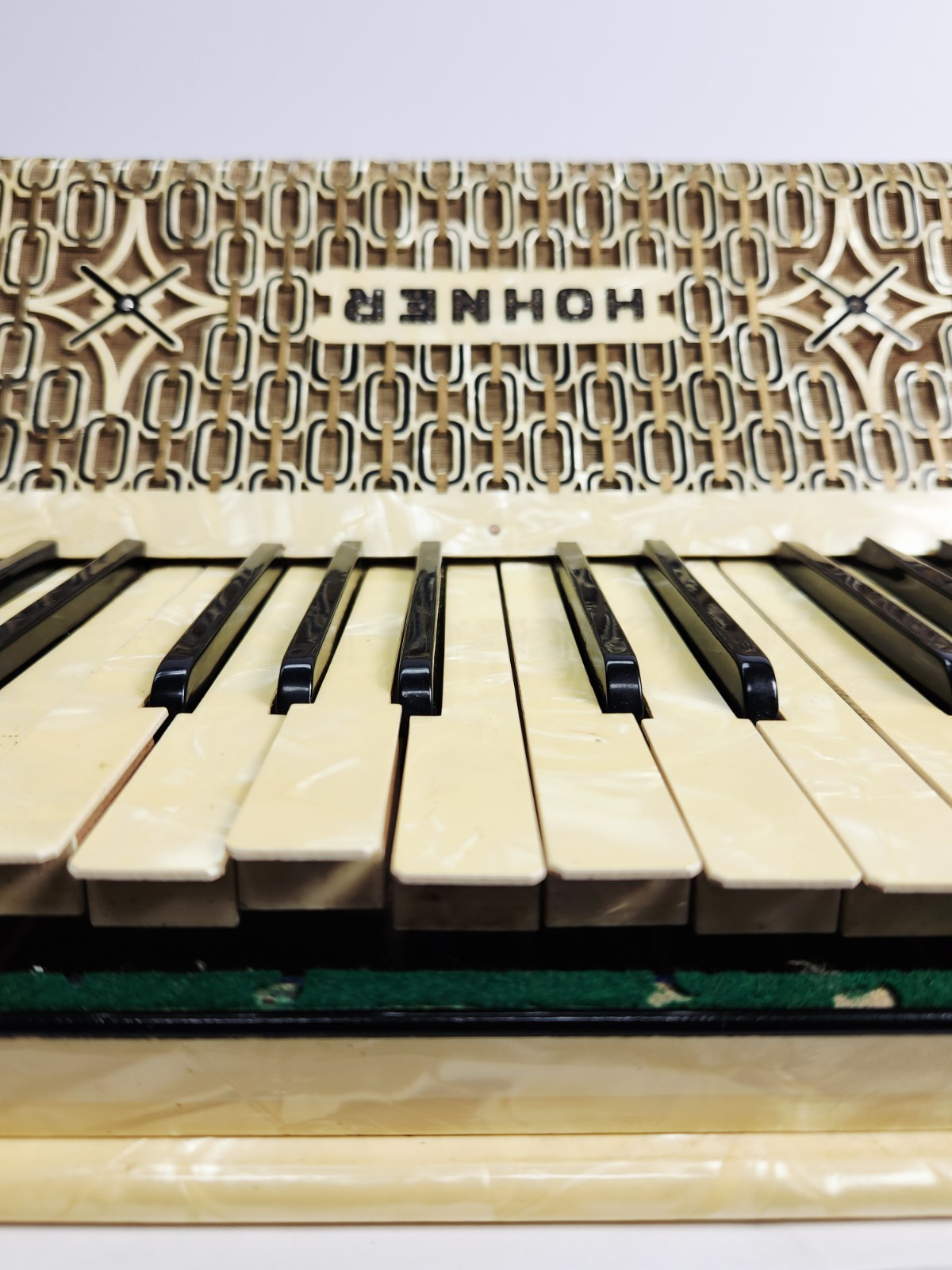 Vintage Hohner Tango II Accordion With Case 