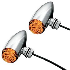 Kuryakyn LED Mini Bullets Chrome Amber/Smoke